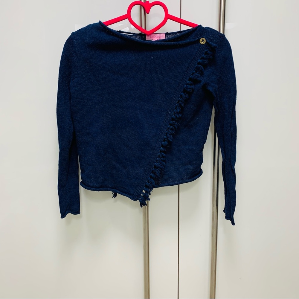 Lilly Pulitzer Cardigan Navy Girls Large (8-10)